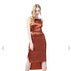 Brown 'Elizabeth' Pencil Dress - Three Floor